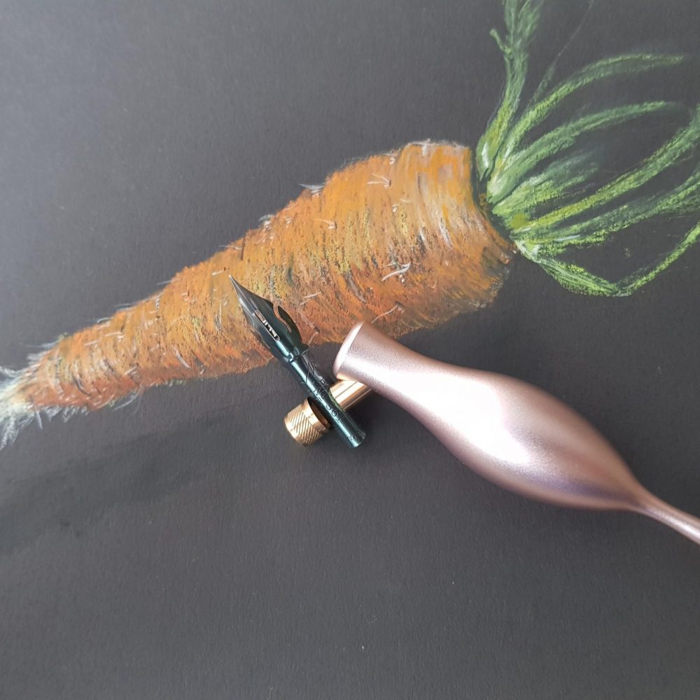 Carrot 
aquarelkrijt op papier
 2022